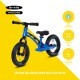 Micro Balance Bike DELUXE Sepeda Anak (2 - 5 Tahun) - Blue / Red
