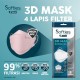 Softies 3D Surgical Mask 4 ply KF94 Masker Dewasa - 5 pcs