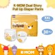 K-MOM Dual Story Pull Up Diaper Pants / KMom Popok Bayi Celana - L 34 / XL 32 / XXL 30 / XXXL 28