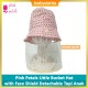 Pink Petals Little Bucket Hat with Face Shield Detachable Topi Anak