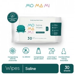Momami Saline Wipes 30 Sheets - Fragrance Free