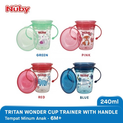 Nuby Tritan Wonder Glitter Cup - Tersedia Pilihan Warna