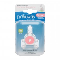 Dr. Brown's Narrow  Silicone Nipple 2 Pack -...