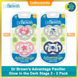 Dr Brown's Advantage Pacifier Glow in the Dark...