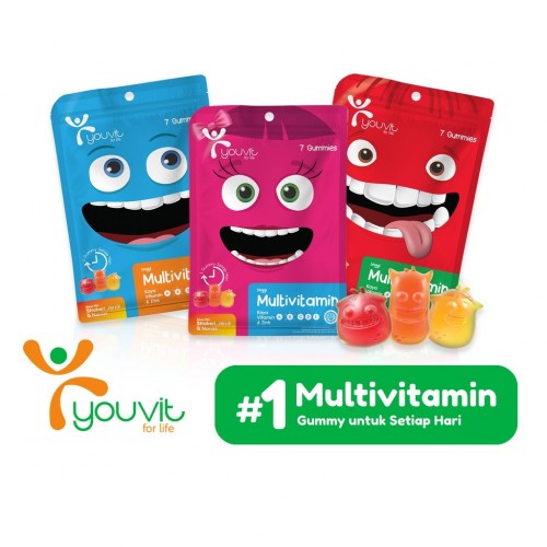 Youvit Gummy Multivitamin Anak 7 Days - Rasa Mix