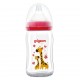 Pigeon Softouch Wide Neck Glass Bottle with Peristaltic Plus Nipple 160 ml - Giraffe