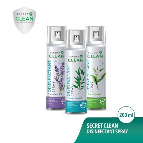 Secret Clean Disinfectant Spray Aerosol 200 ml - Pilih Varian