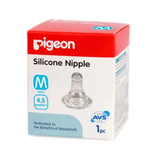 Pigeon Silicone Nipple M - 1 pc