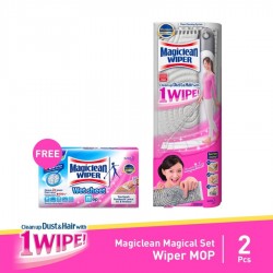 Magiclean Wiper Mop 1 Set + Magiclean Wet Sheet