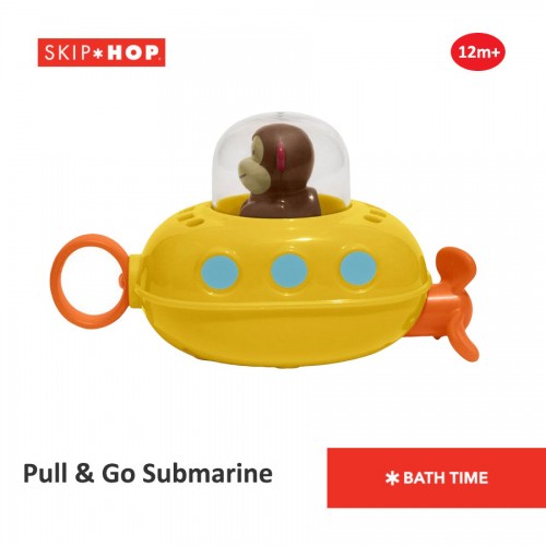Skip Hop Zoo Bath Pull and Go Submarine - Monkey