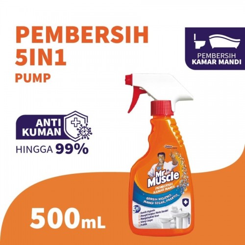Mr Muscle Pembersih Kamar Mandi 5 in 1 Pump - 500 ml
