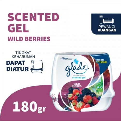Glade Scented Gel Pengharum Ruangan 180 gr - Wild Berries