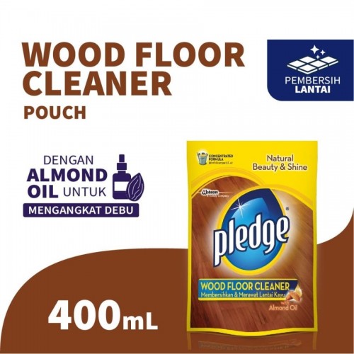 Pledge Wood Floor Cleaner Pembersih Lantai Pouch - 400 ml