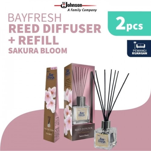 Bayfresh Reed Diffuser Pengharum Ruangan + Refill - Sakura Bloom