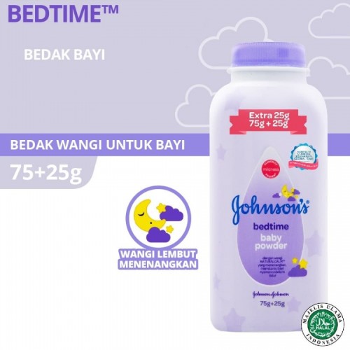Johnsons Baby Powder Bedak Bayi 75 gr + 25 gr - Bedtime