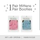 Little Palmerhaus Mitten Booties Sarung Tangan dan Kaki 1 Pasang - Girl (Tersedia Pilihan Warna)