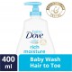 Baby Dove Hair To Toe Baby Wash Moisture Sabun Mandi Bayi Pump - 400 ml