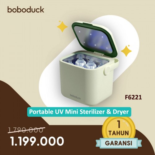 Boboduck UV Mini Sterilizer & Dryer Portable Milk Bottle Box Bag 