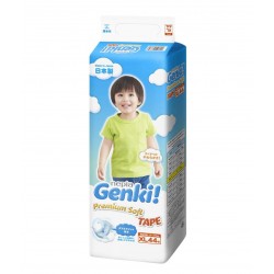 Nepia Genki Premium Baby Diapers Tape - XL 44