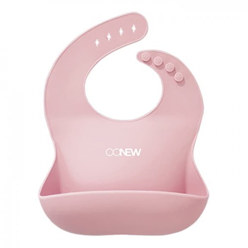 OONew Silicone Waterproof Baby Bib - Pink