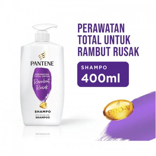 Pantene Shampoo Perawatan Rambut Rusak - 400 ml