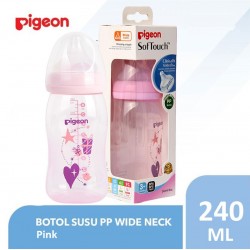 Pigeon Botol Susu Bayi PP Clear Wide Neck 240 ml...