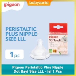 Pigeon Peristaltic Plus Nipple Dot Bayi 1 Pcs -...