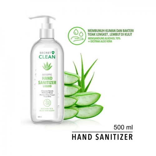 Secret Clean Antiseptic Hand Sanitizer Liquid - 500 ml