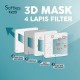 Softies 3D Surgical Mask 4 ply KF94 Masker Dewasa - 20 Pcs