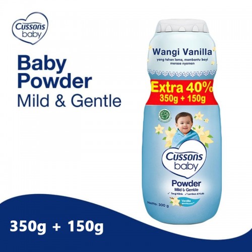 Cussons Baby Powder Mild and Gentle - 350+150gr