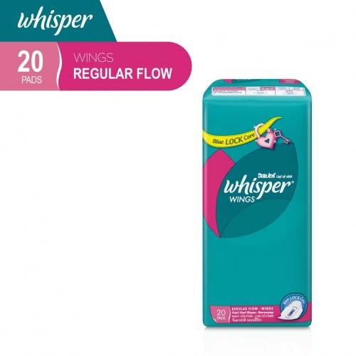 Whisper Pembalut Wanita Reguler Flow Wings - 20s