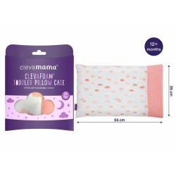 ClevaMama ClevaFoam Toddler Pillow Case - Coral