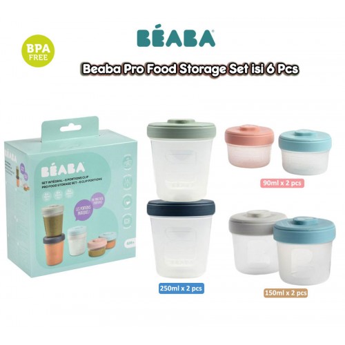 Beaba Pro Food Storage Set isi 6 Pcs