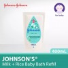 Johnson's & Johnson's Baby Bath Milk + Rice Refill - 400 ml 