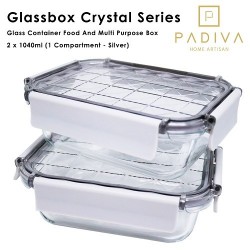 Padiva Glassbox Crystal 1 Compartment 1040 ml...