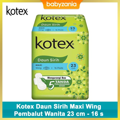 Kotex Daun Sirih Maxi Wing Pembalut Wanita 23 cm - 16 s