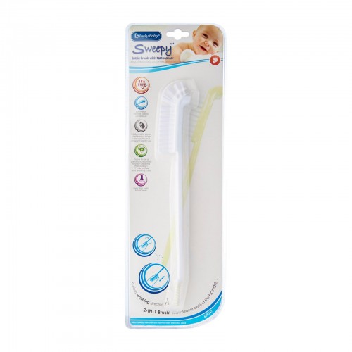 Lucky Baby 2 in 1 Sweepy Brush with Teat Cleanser
