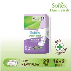 Softex Daun Sirih Wing Pembalut Wanita 29 cm - 16...