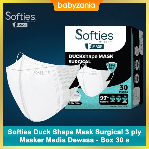 Softies Duck Shape Mask Surgical 3 ply Masker Medis Dewasa - Box 30 s