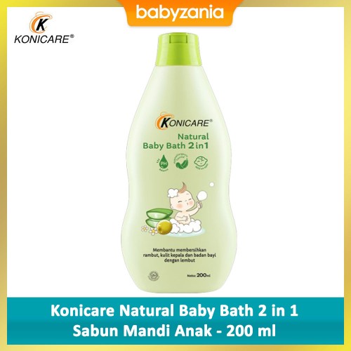 Konicare Natural Baby Bath 2 in 1 Sabun Mandi Anak - 200 ml