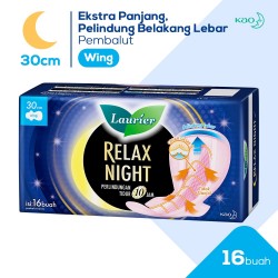 Laurier Relax Night Wing Pembalut Wanita 30cm -...