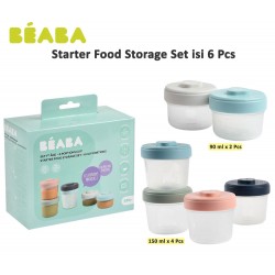 Beaba Starter Food Storage Set 6 Pcs / Tempat...