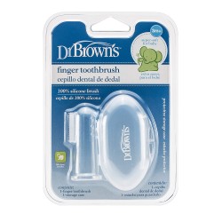 Dr. Brown's Silicone Finger Toothbrush with Case...