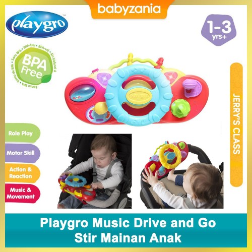 Playgro Music Drive And Go Stir Mainan Anak 12m+