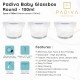 Padiva Baby Glass Box Container Glass Round 3 Pcs - 130ml