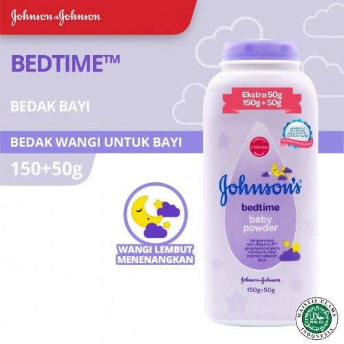Johnsons Baby Powder Bedak Bayi Bedtime - 150 gr PLUS 50 gr