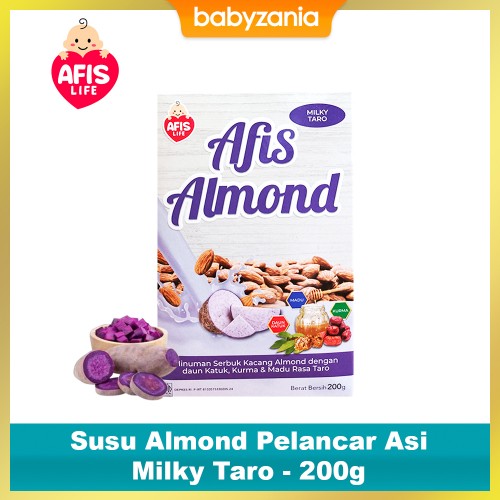 Afis Life Susu Almond Pelancar Asi 200gr - Milky Taro