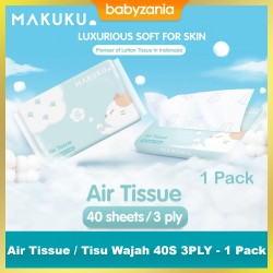 Makuku Air Tissue / Tisu Wajah 40s 3 Ply - 1 Pack