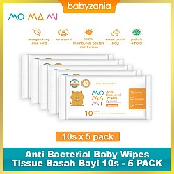 Momami Anti Bacterial Baby Wipes Tissue Basah...