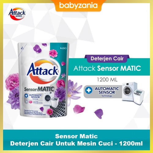 Attack Liquid Detergent Sensor Matic Deterjen Cair - 1200 ml